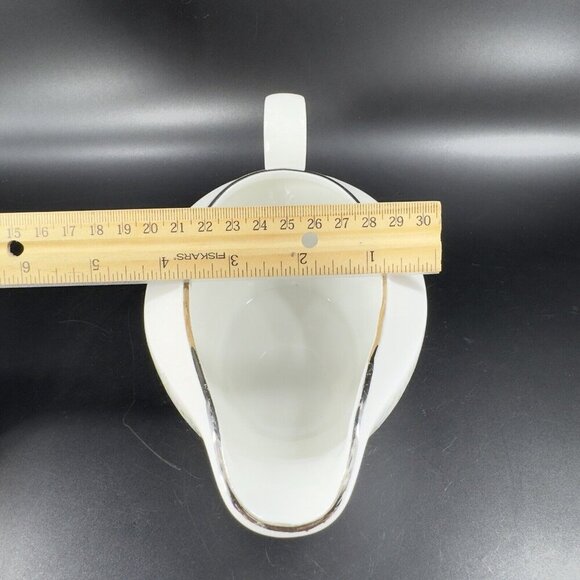 Vintage Johann Haviland Fine Porcelain Gravy Boat Made In Germany Floral Pattern - Picture 4 of 14